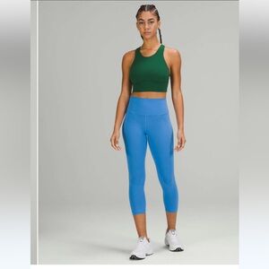 Lululemon Wunder Train Longline Bra Medium Support C/D Cup~Everglade Green~ Sz 2